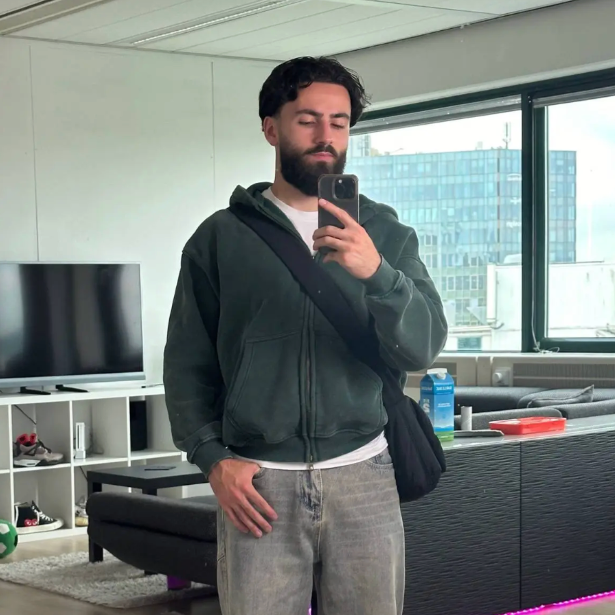 Oversized Zip-Up Hoodie