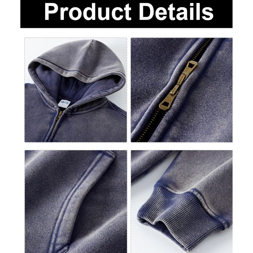 Oversized Zip-Up Hoodie