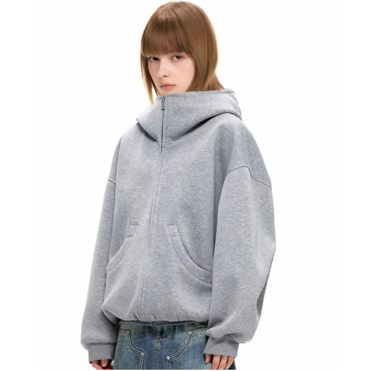 Oversized Drop-Shoulder Hoodie