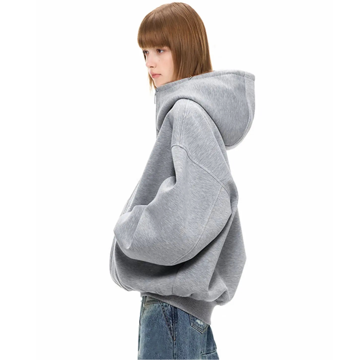 Oversized Drop-Shoulder Hoodie