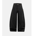 Wide Leg Dark Denim Jeans