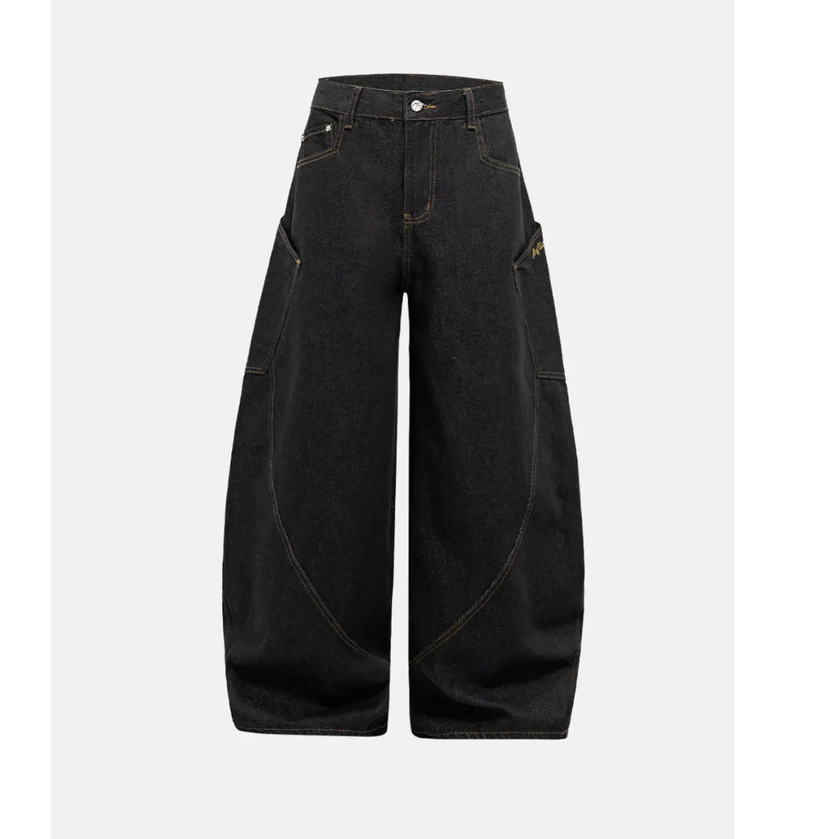 Wide Leg Dark Denim Jeans