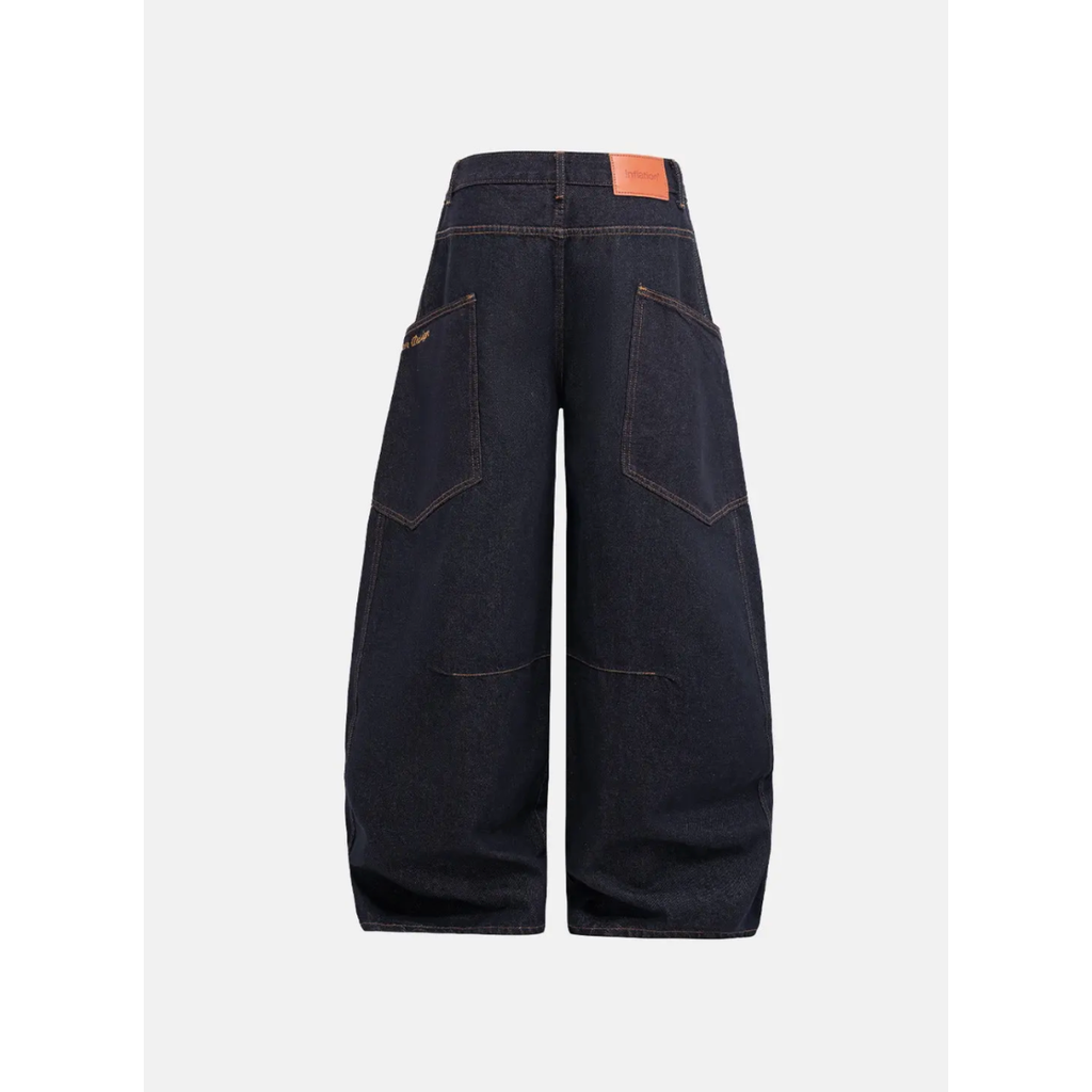 Wide Leg Dark Denim Jeans