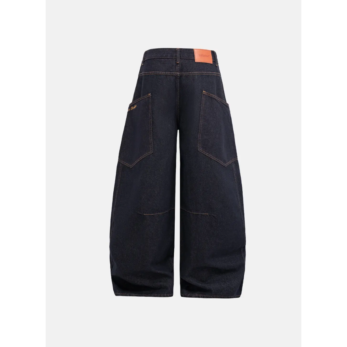 Wide Leg Dark Denim Jeans