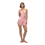 New European and American Cross-Border Women's Sexy Solid Color Swing-Neck Halter Shorts Set Simple Casual Loungewear Dt3928