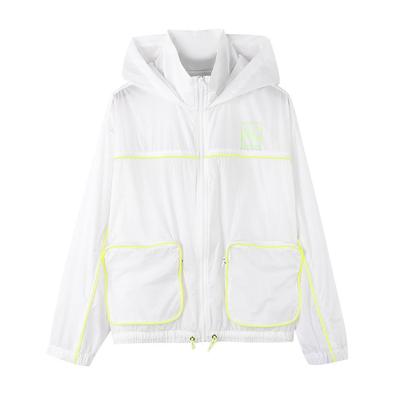 67Reflective UV Protection Hooded Jacket – Lightweight Breathable Sun Protection Windbreaker