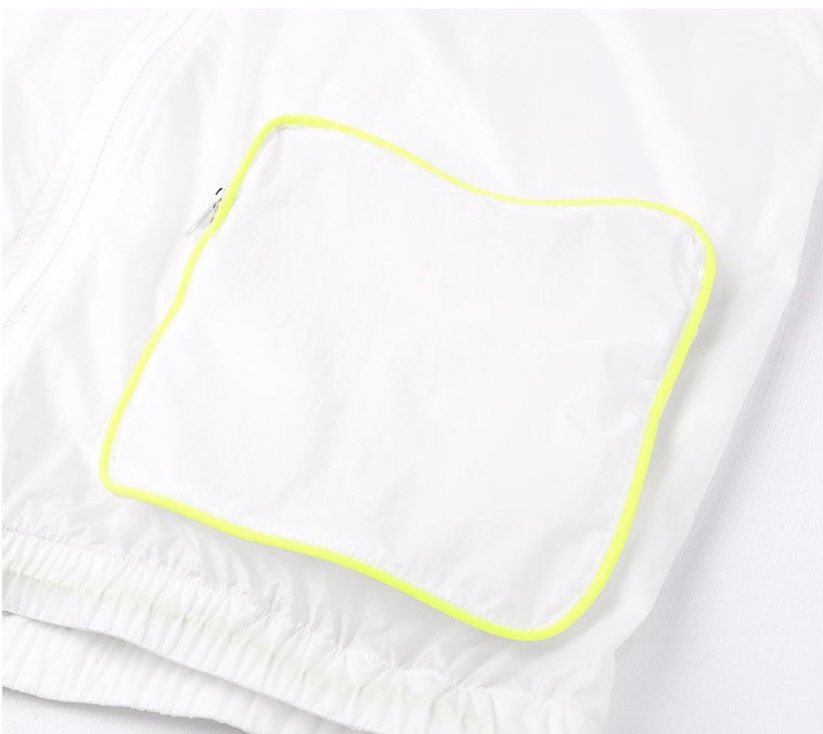 67Reflective UV Protection Hooded Jacket – Lightweight Breathable Sun Protection Windbreaker