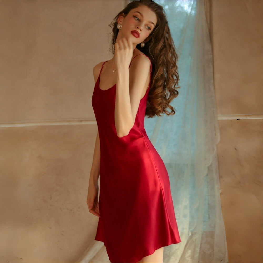 Satin Ice Silk Nightgown